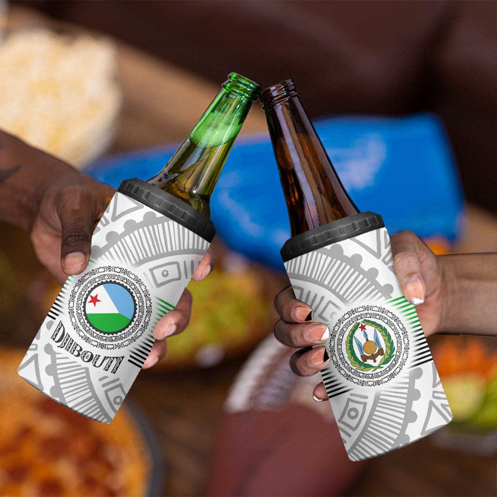 African Tribal Djibouti Roots 4 in 1 Can Cooler Tumbler Urban Streetwear