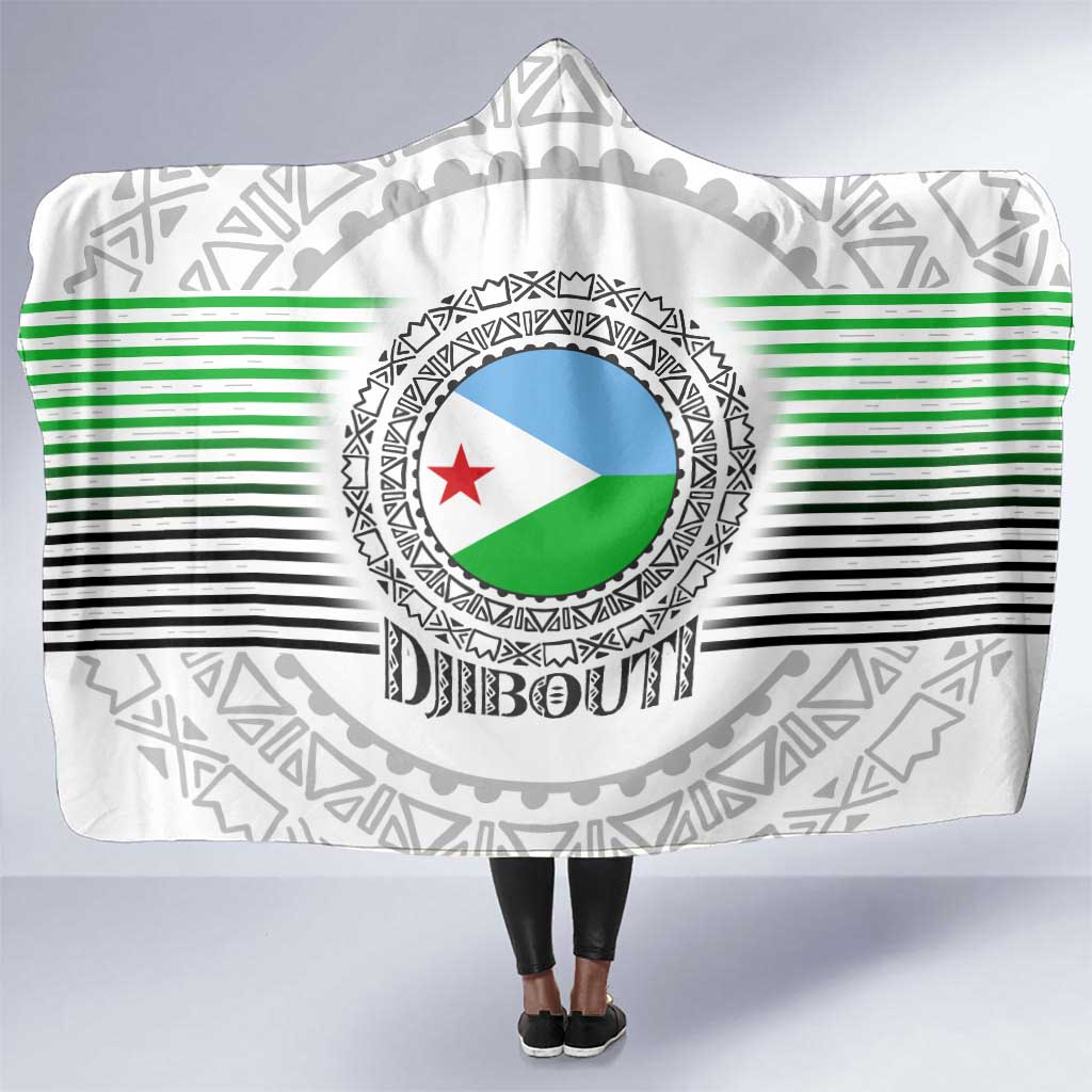 African Tribal Djibouti Roots Hooded Blanket Urban Streetwear