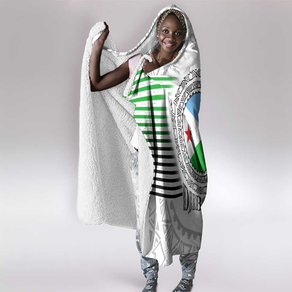 African Tribal Djibouti Roots Hooded Blanket Urban Streetwear