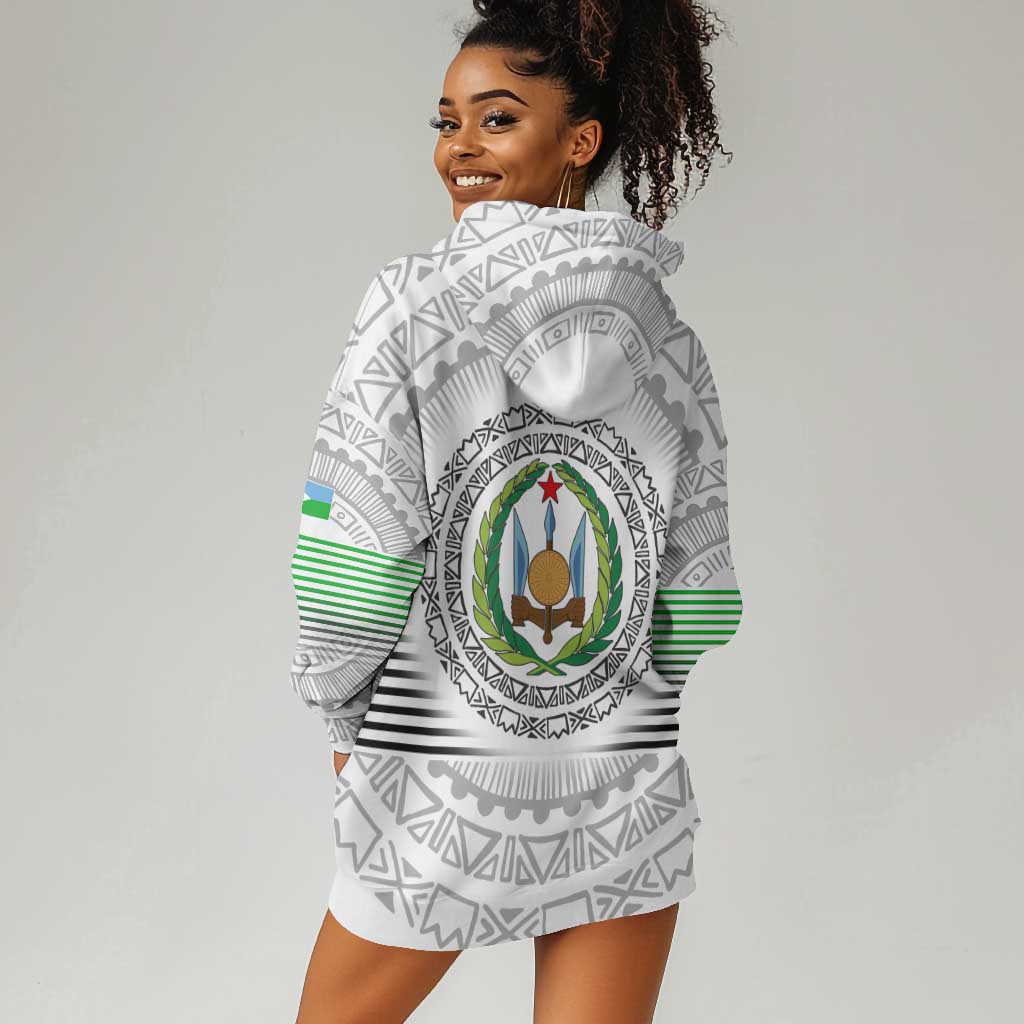 African Tribal Djibouti Roots Hoodie Dress Urban Streetwear