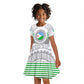 African Tribal Djibouti Roots Kid Short Sleeve Dress Urban Streetwear