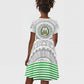 African Tribal Djibouti Roots Kid Short Sleeve Dress Urban Streetwear