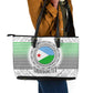 African Tribal Djibouti Roots Leather Tote Bag Urban Streetwear