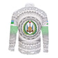 African Tribal Djibouti Roots Long Sleeve Button Shirt Urban Streetwear