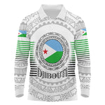 African Tribal Djibouti Roots Long Sleeve Polo Shirt Urban Streetwear
