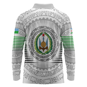 African Tribal Djibouti Roots Long Sleeve Polo Shirt Urban Streetwear