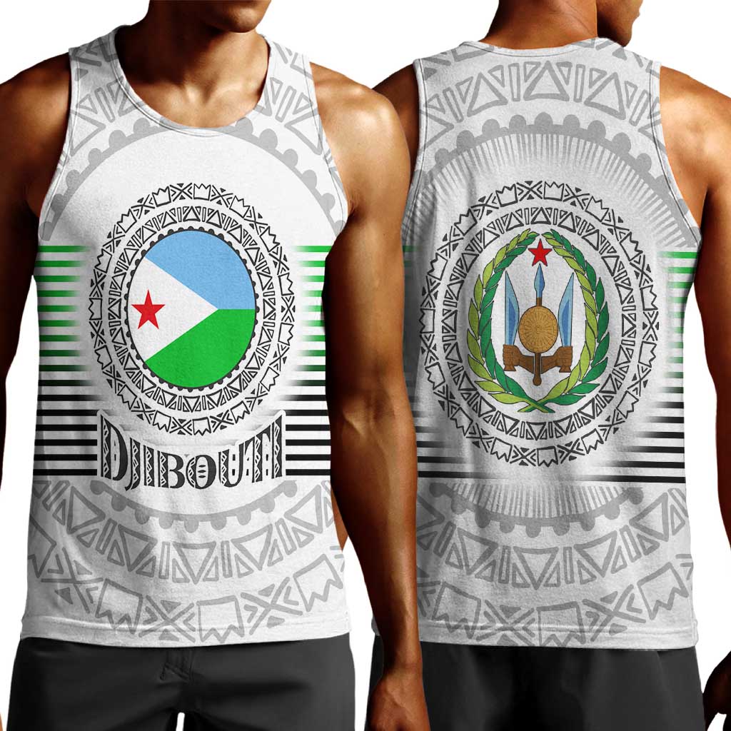 African Tribal Djibouti Roots Men Tank Top Urban Streetwear