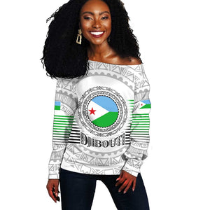 African Tribal Djibouti Roots Off Shoulder Sweater Urban Streetwear