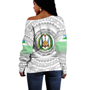African Tribal Djibouti Roots Off Shoulder Sweater Urban Streetwear