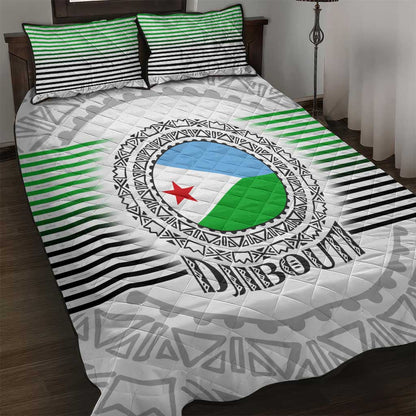 African Tribal Djibouti Roots Quilt Bed Set Urban Streetwear