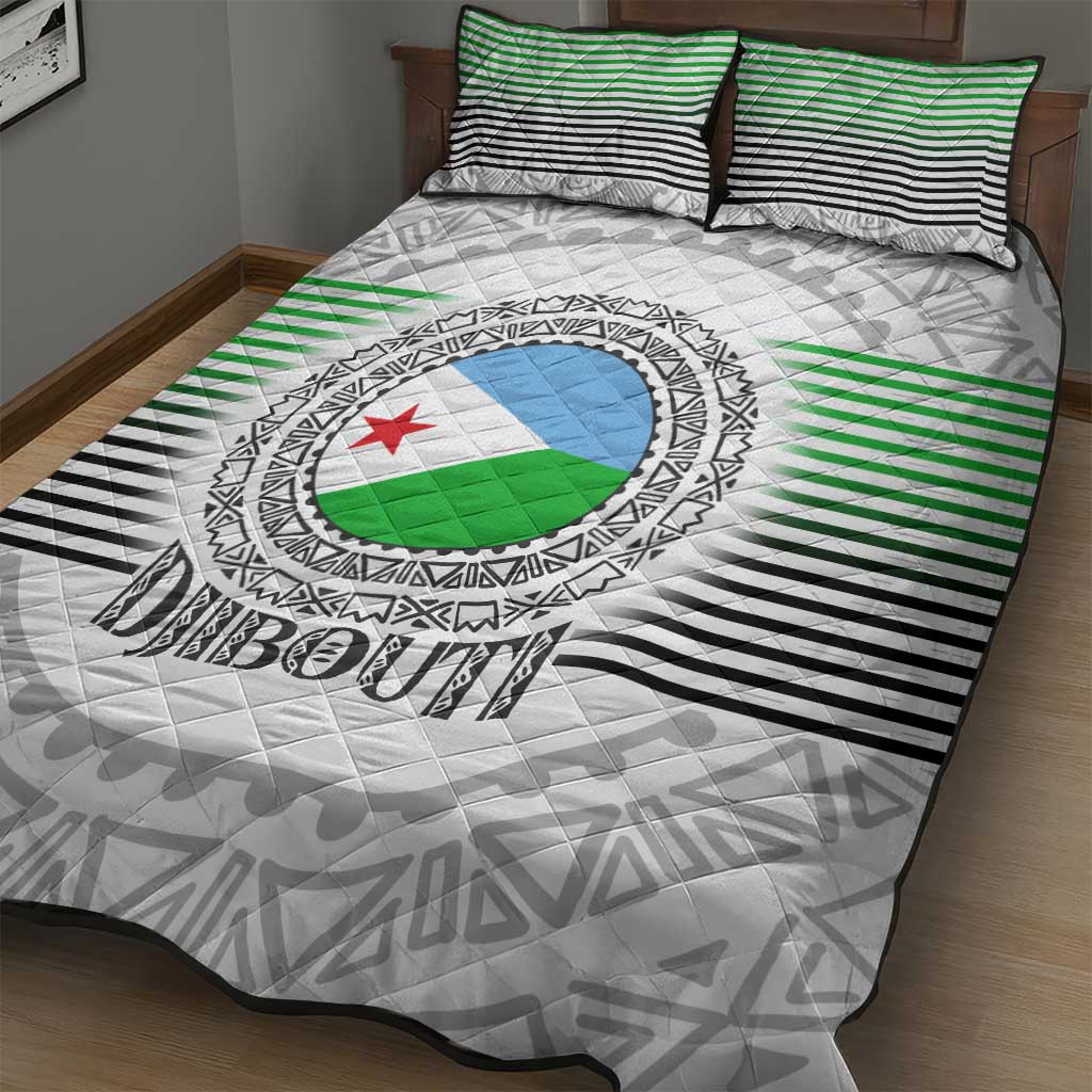 African Tribal Djibouti Roots Quilt Bed Set Urban Streetwear