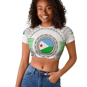 African Tribal Djibouti Roots Raglan Cropped T shirt Urban Streetwear