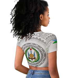 African Tribal Djibouti Roots Raglan Cropped T shirt Urban Streetwear