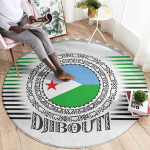 African Tribal Djibouti Roots Round Carpet Urban Streetwear