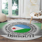 African Tribal Djibouti Roots Round Carpet Urban Streetwear