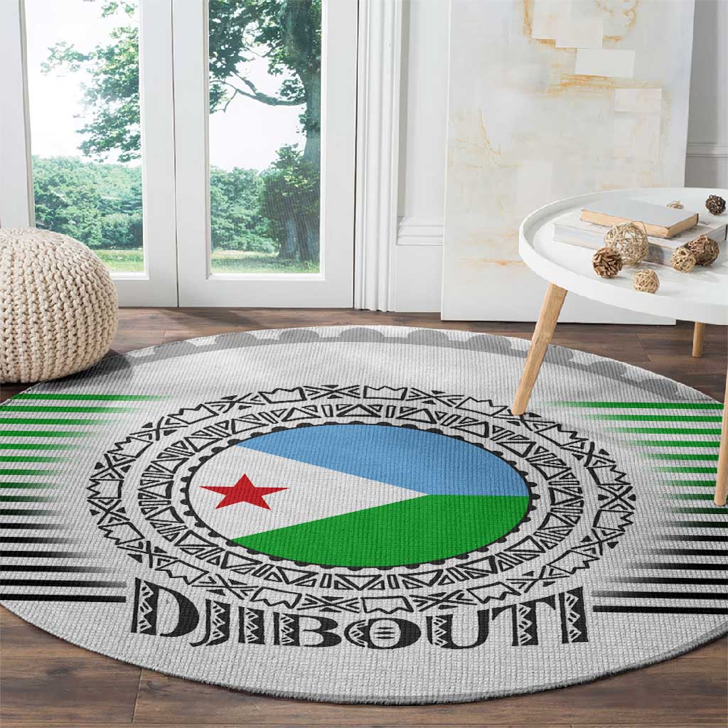 African Tribal Djibouti Roots Round Carpet Urban Streetwear