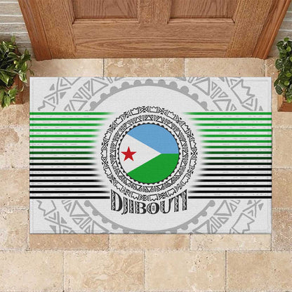 African Tribal Djibouti Roots Rubber Doormat Urban Streetwear