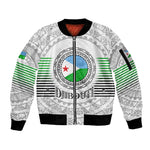 African Tribal Djibouti Roots Sleeve Zip Bomber Jacket Urban Streetwear
