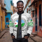 African Tribal Djibouti Roots Sleeve Zip Bomber Jacket Urban Streetwear