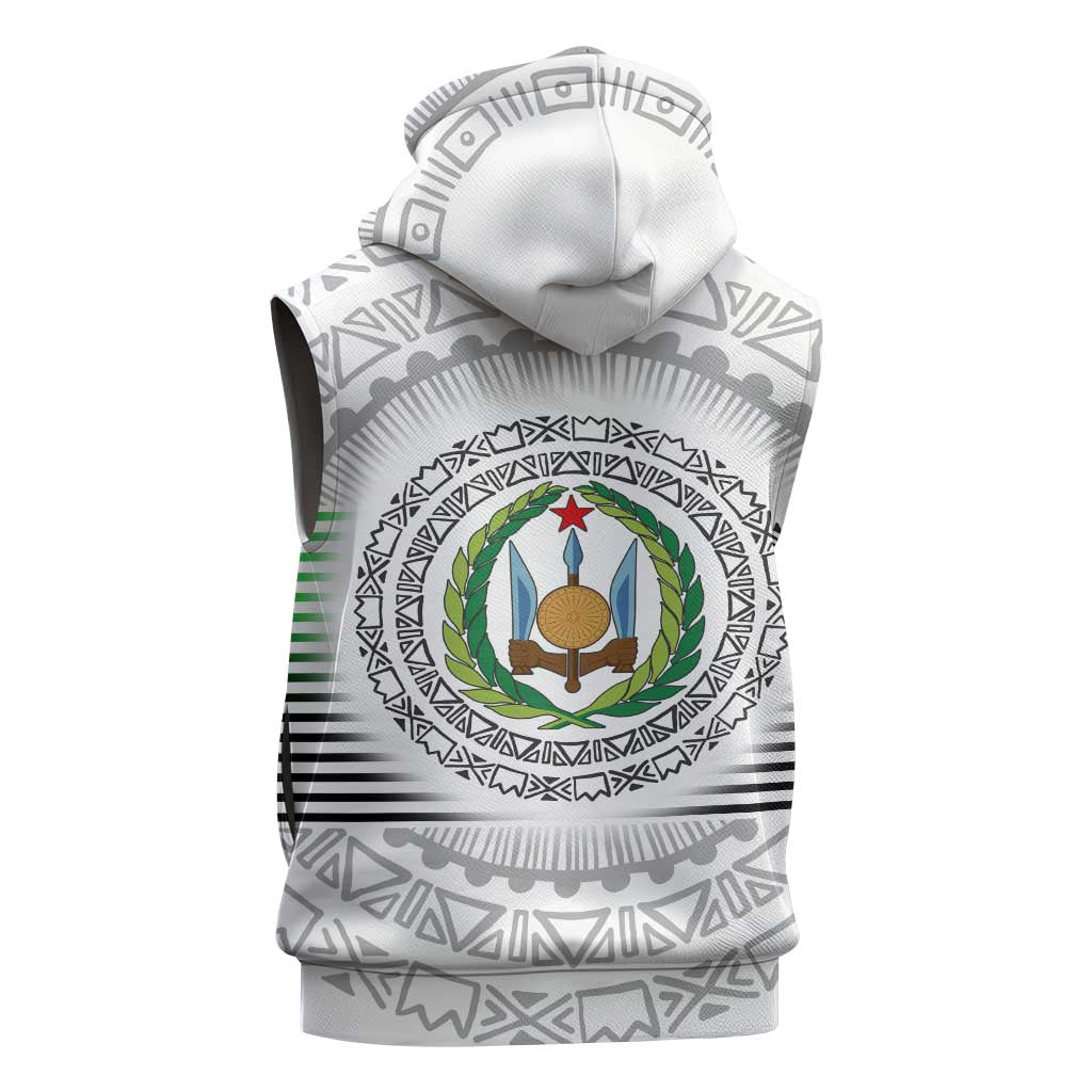 African Tribal Djibouti Roots Sleeveless Zip Hoodie Urban Streetwear - African Pride