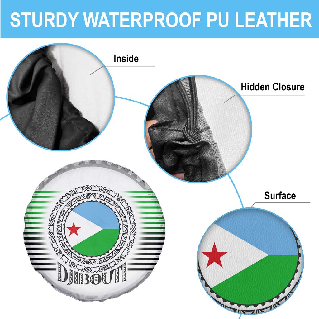African Tribal Djibouti Roots Spare Tire Cover Urban Streetwear