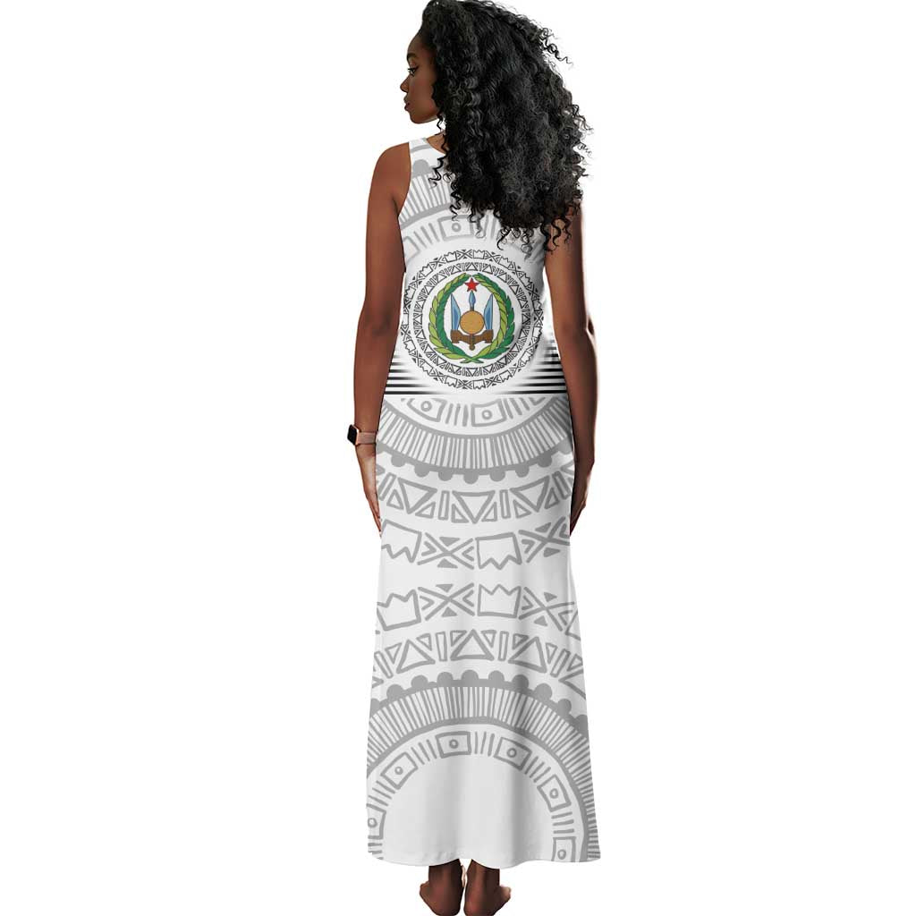 African Tribal Djibouti Roots Tank Maxi Dress Urban Streetwear
