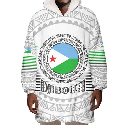 African Tribal Djibouti Roots Wearable Blanket Hoodie Urban Streetwear