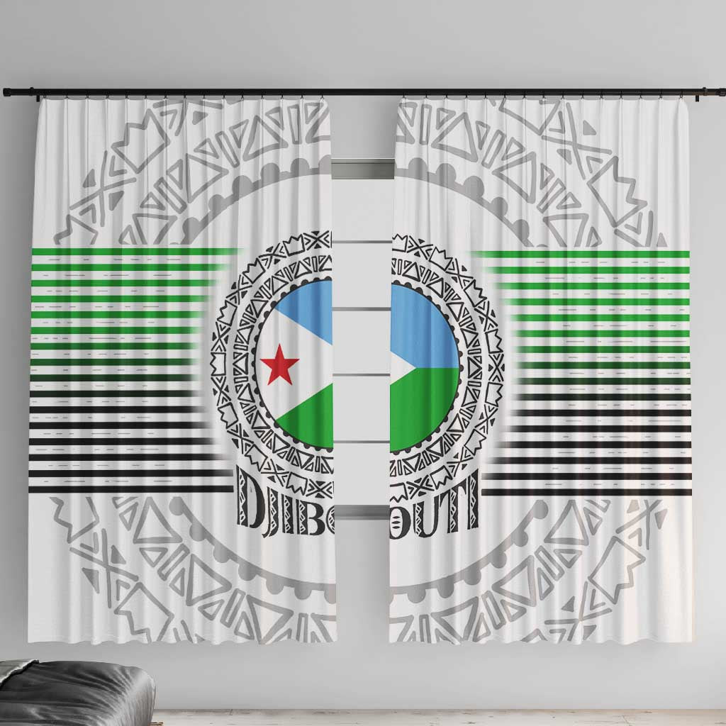 African Tribal Djibouti Roots Window Curtain Urban Streetwear