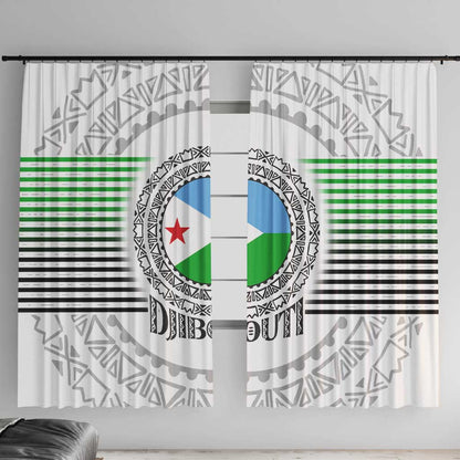 African Tribal Djibouti Roots Window Curtain Urban Streetwear