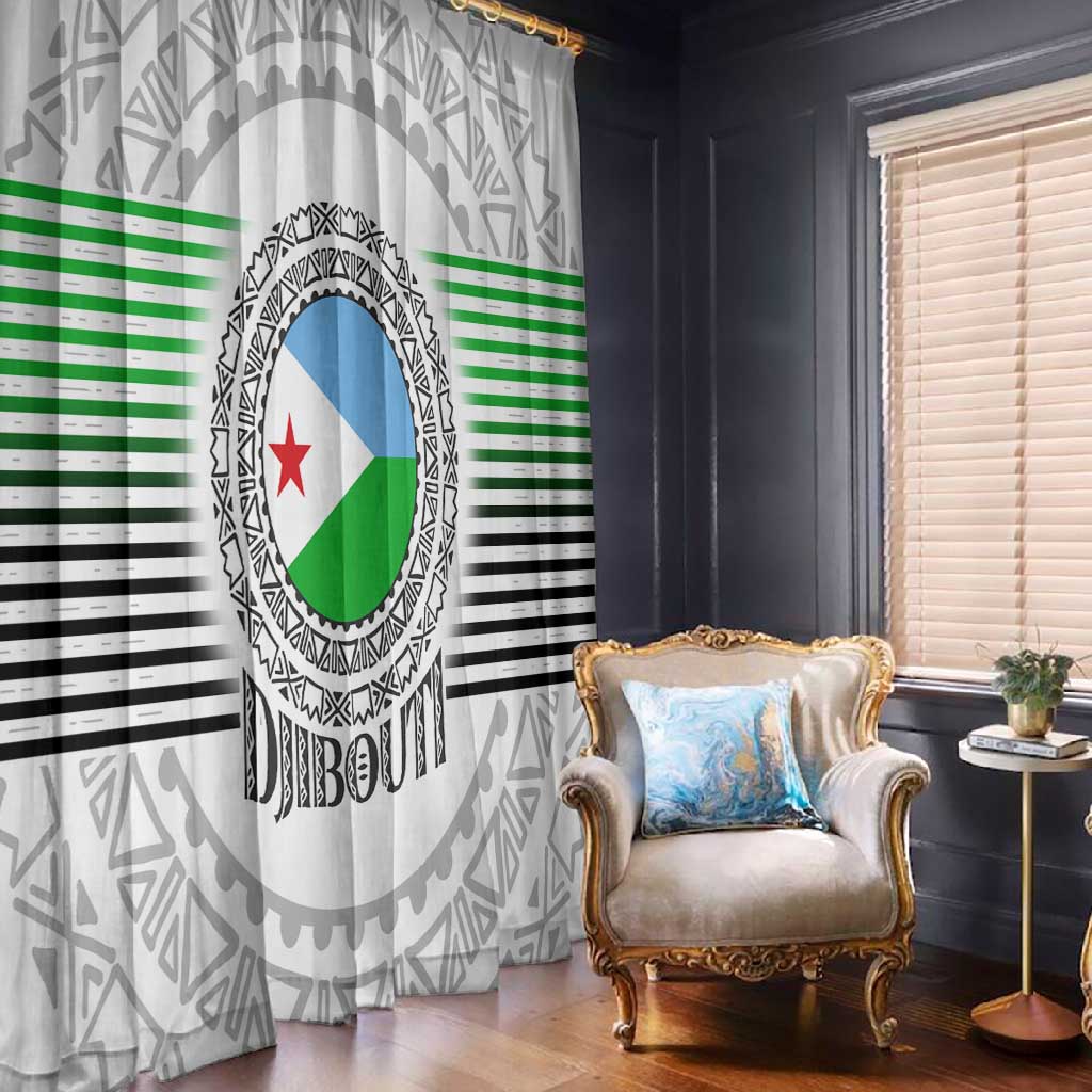 African Tribal Djibouti Roots Window Curtain Urban Streetwear