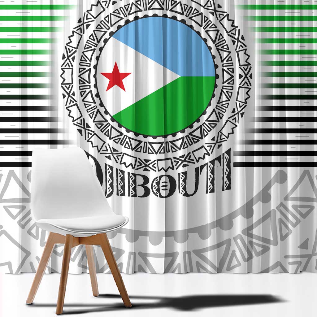 African Tribal Djibouti Roots Window Curtain Urban Streetwear