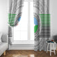 African Tribal Djibouti Roots Window Curtain Urban Streetwear