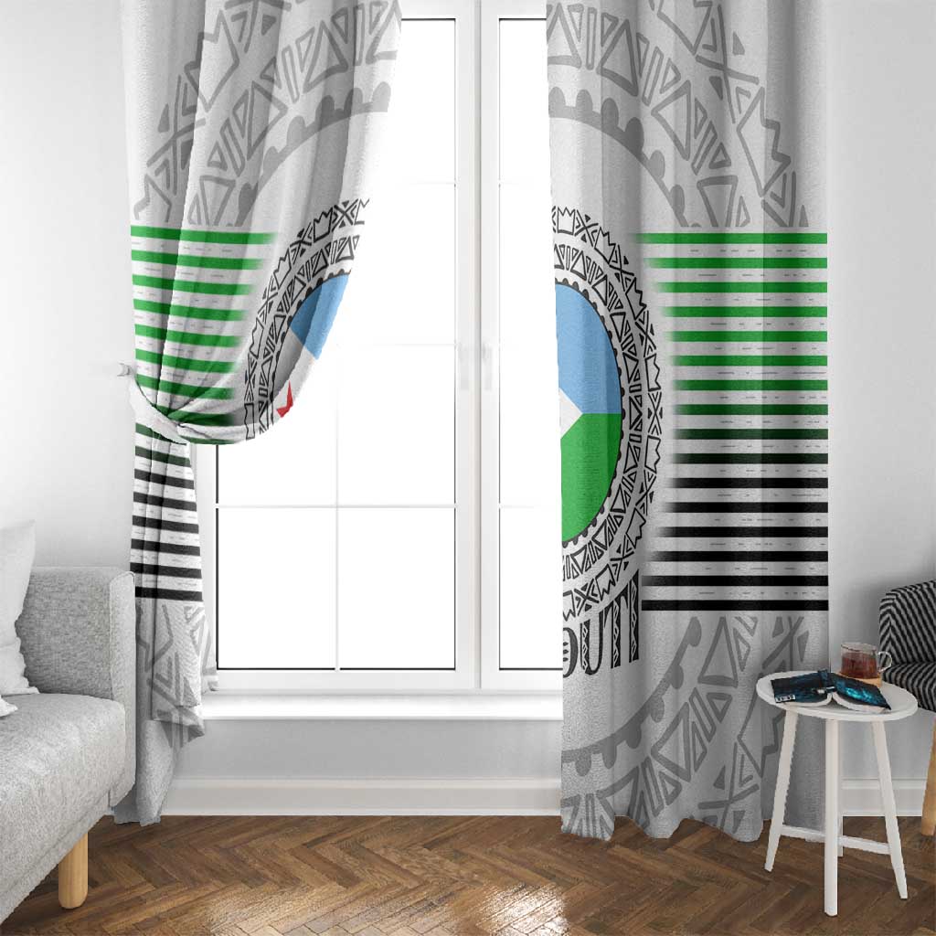 African Tribal Djibouti Roots Window Curtain Urban Streetwear