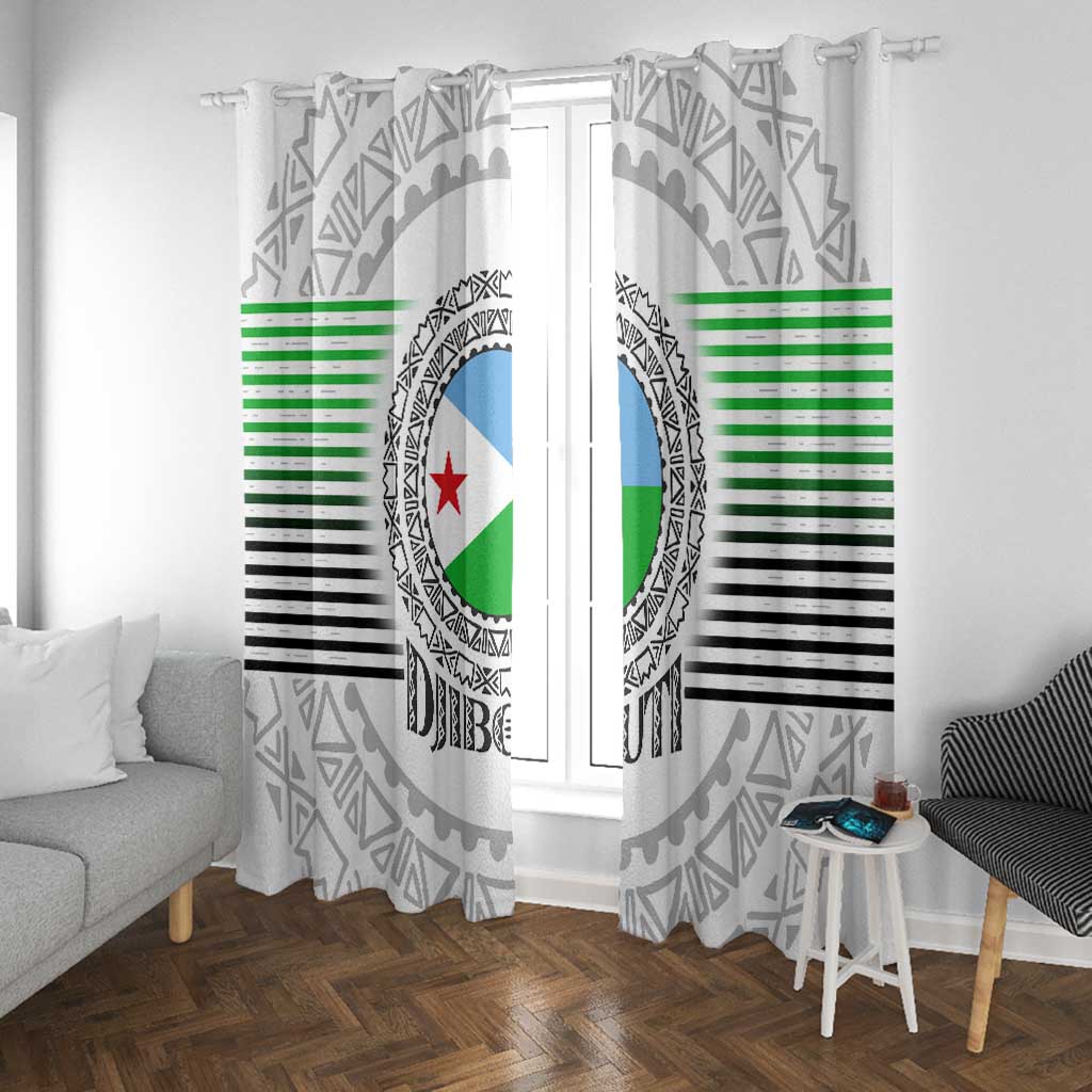 African Tribal Djibouti Roots Window Curtain Urban Streetwear