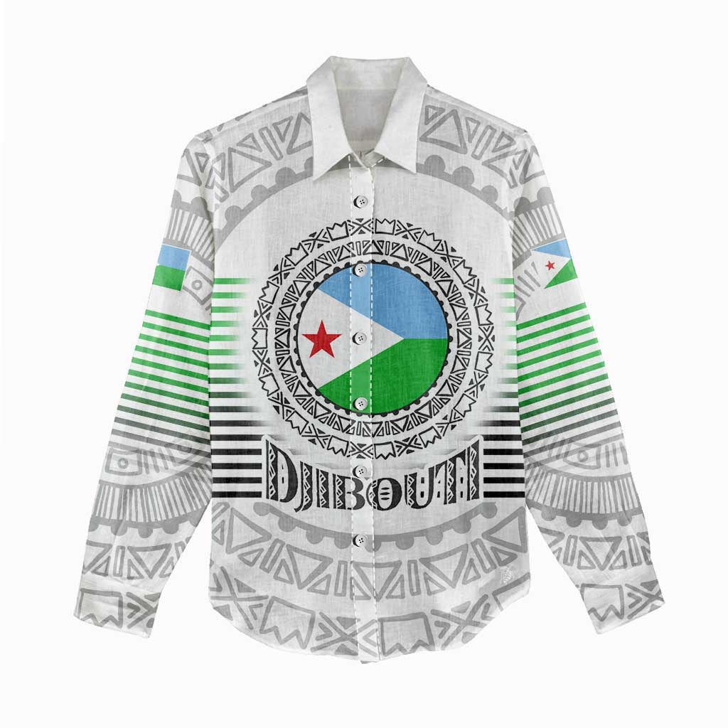 African Tribal Djibouti Roots Women Casual Shirt Urban Streetwear