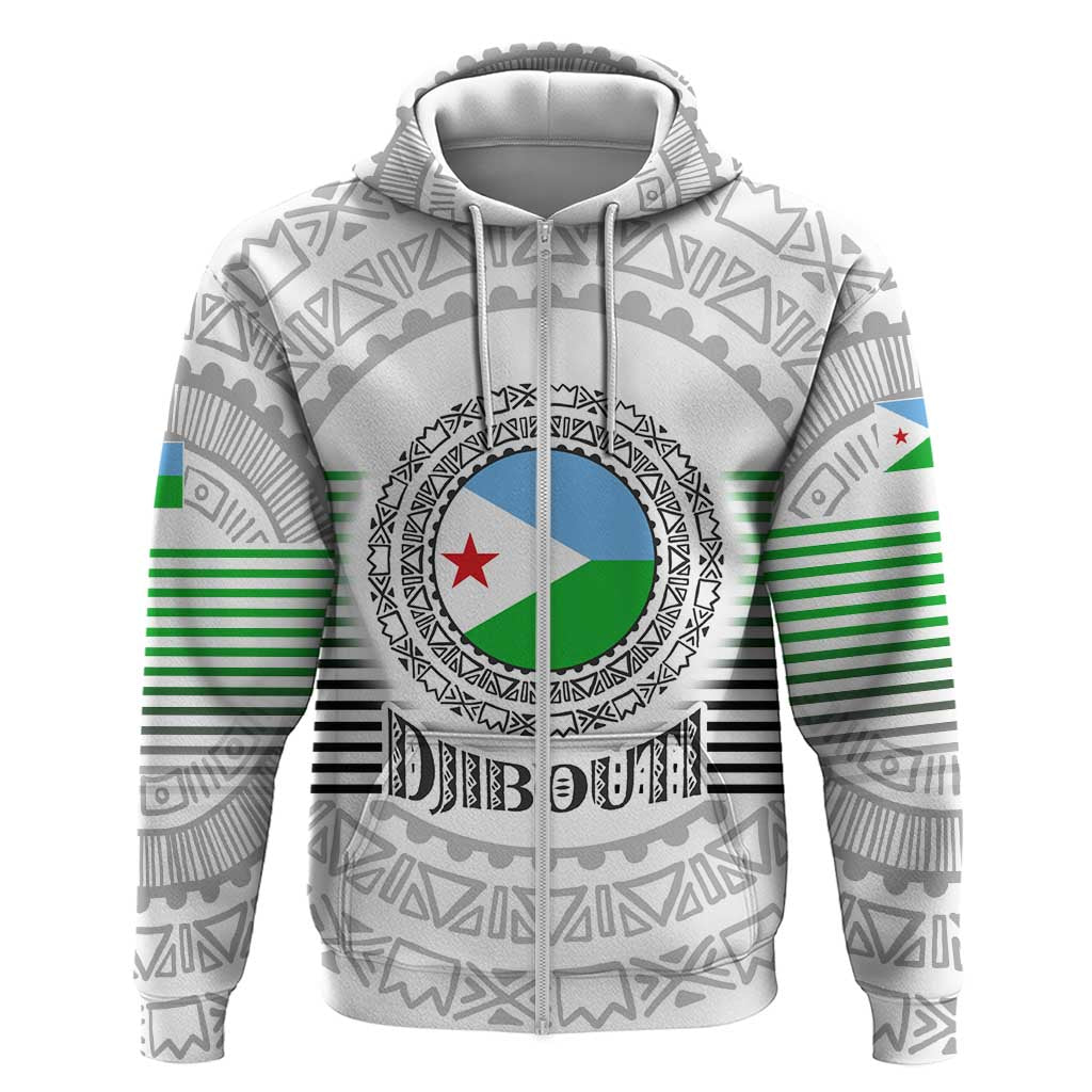 African Tribal Djibouti Roots Zip Hoodie Urban Streetwear