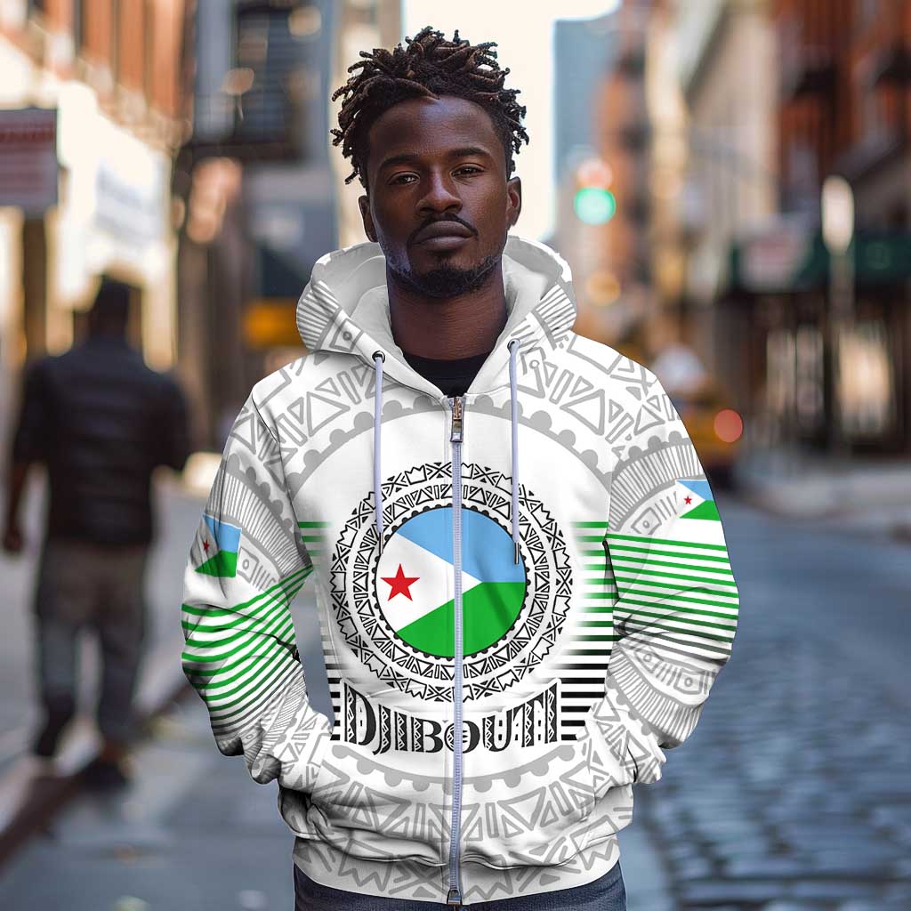 African Tribal Djibouti Roots Zip Hoodie Urban Streetwear