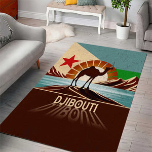 Djibouti Camel Area Rug Where Desert Meets Sea and Heritage Stands Tall