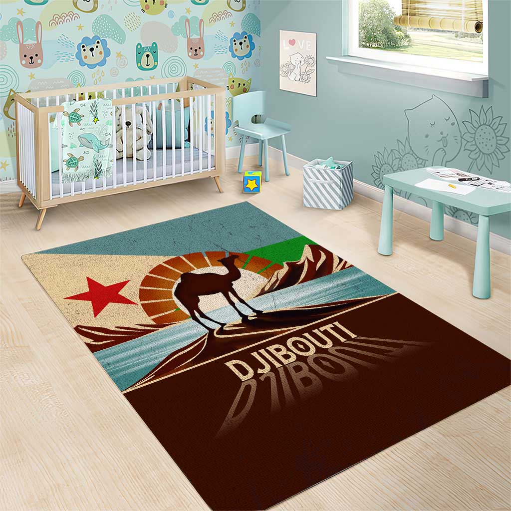 Djibouti Camel Area Rug Where Desert Meets Sea and Heritage Stands Tall