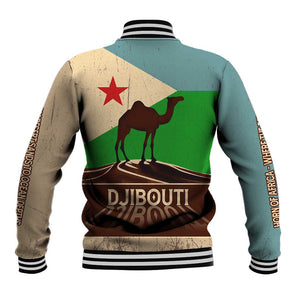 Djibouti Camel Baseball Jacket Where Desert Meets Sea and Heritage Stands Tall