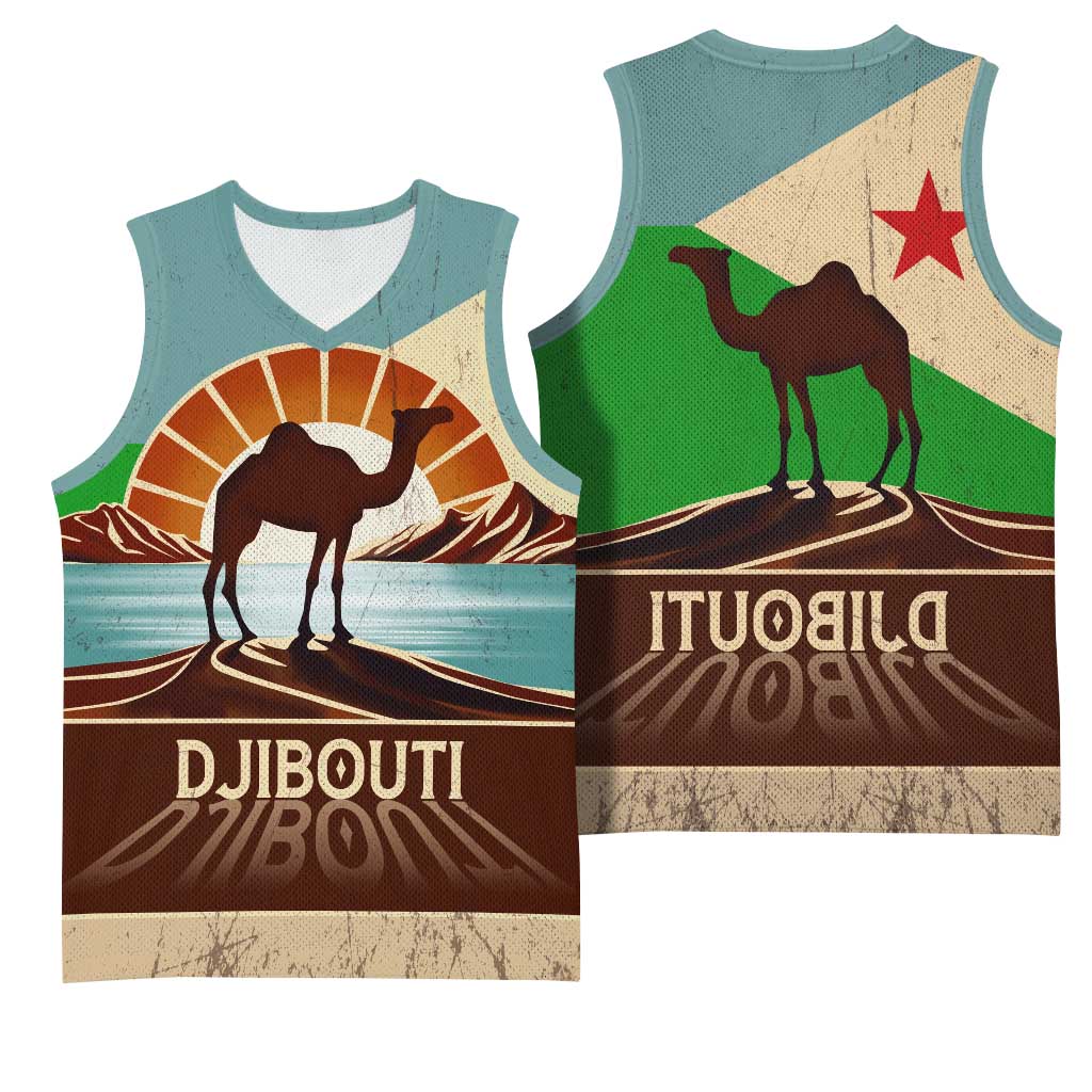 Djibouti Camel Basketball Jersey Where Desert Meets Sea and Heritage Stands Tall - African Pride