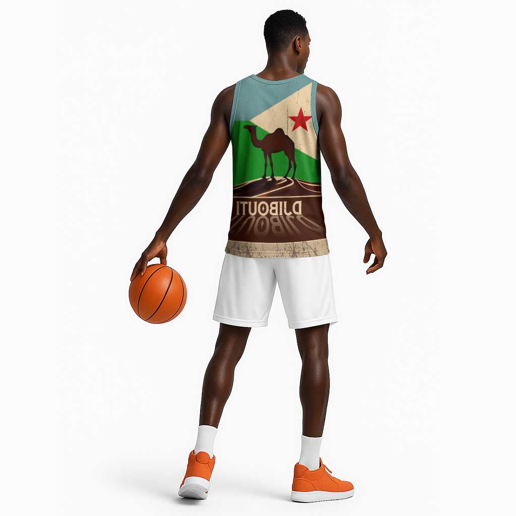 Djibouti Camel Basketball Jersey Where Desert Meets Sea and Heritage Stands Tall - African Pride