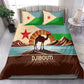 Djibouti Camel Bedding Set Where Desert Meets Sea and Heritage Stands Tall