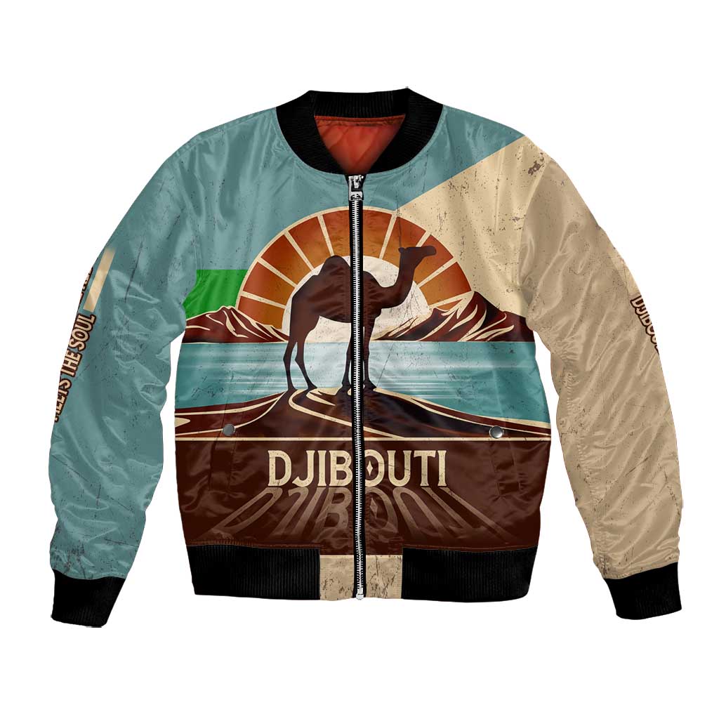 Djibouti Camel Bomber Jacket Where Desert Meets Sea and Heritage Stands Tall