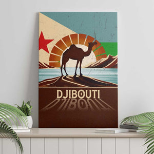 Djibouti Camel Canvas Wall Art Where Desert Meets Sea and Heritage Stands Tall