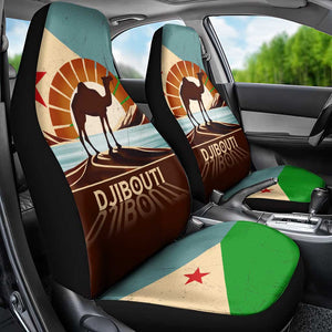 Djibouti Camel Car Seat Cover Where Desert Meets Sea and Heritage Stands Tall