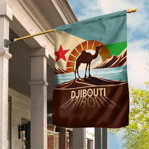 Djibouti Camel Garden Flag Where Desert Meets Sea and Heritage Stands Tall