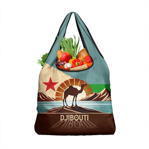 Djibouti Camel Grocery Bag Where Desert Meets Sea and Heritage Stands Tall