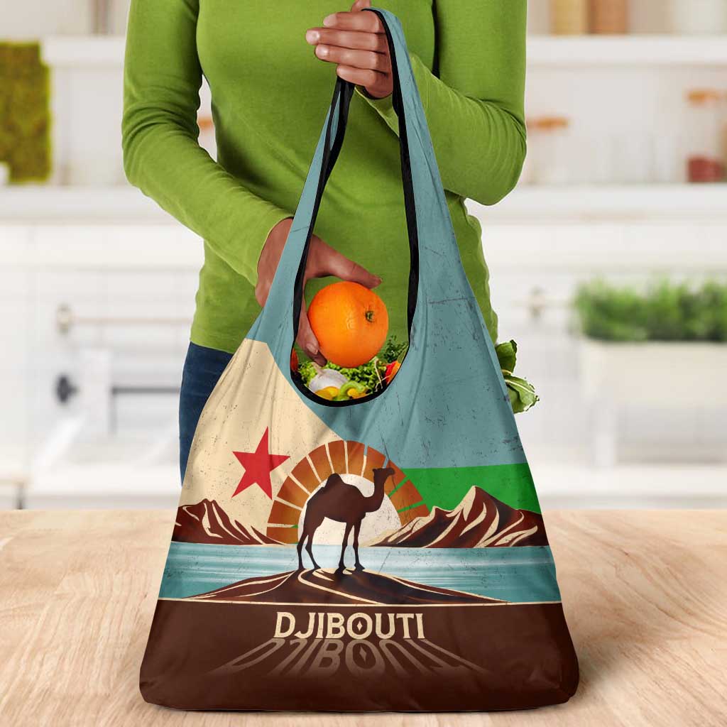 Djibouti Camel Grocery Bag Where Desert Meets Sea and Heritage Stands Tall