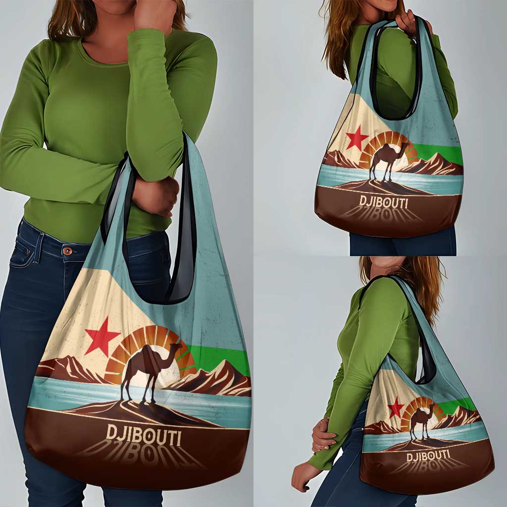 Djibouti Camel Grocery Bag Where Desert Meets Sea and Heritage Stands Tall